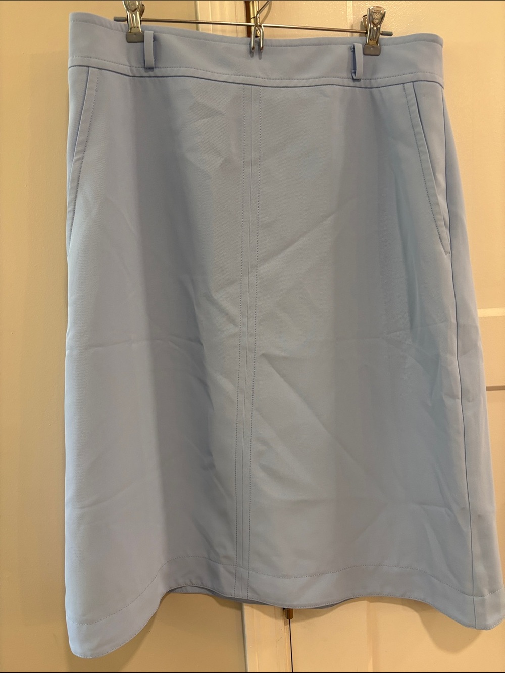 Ann Taylor Fully lined Pale Blue A-Line Skirt